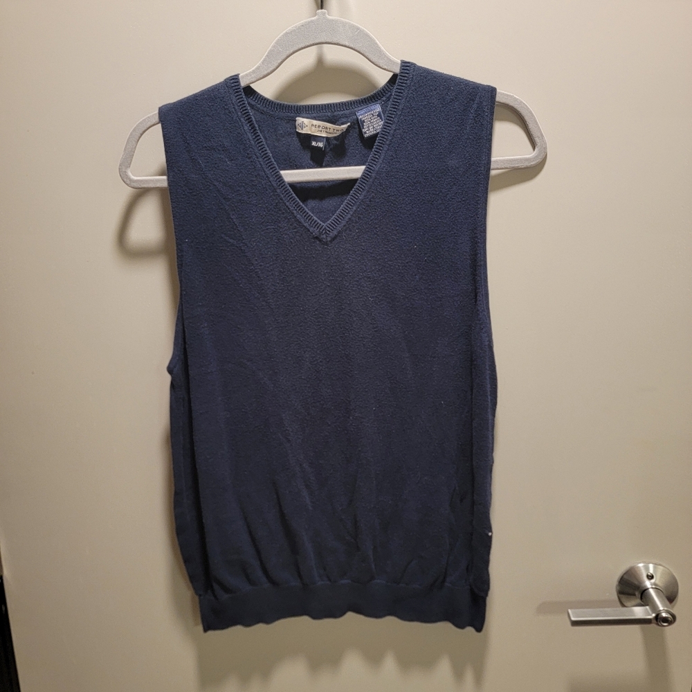 Navy sweater vest